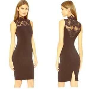 Alice + Olivia Lace Mock Neck Sleeveless Dress Size 6.